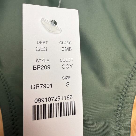 J. Crew Heritage 1989 High-leg Bikini bottom Womens Green Small Swimwear NWT - Picture 2 of 4